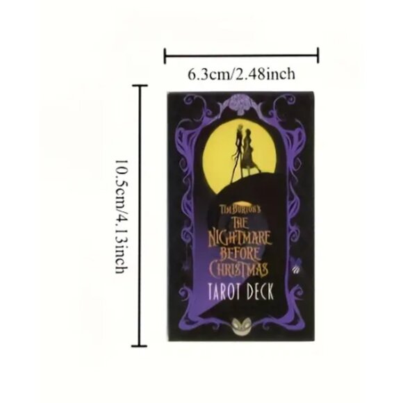 Nightmare Before Christmas Tarot Deck 78 Card Set Featuring Jack Skellington - Picture 3 of 4